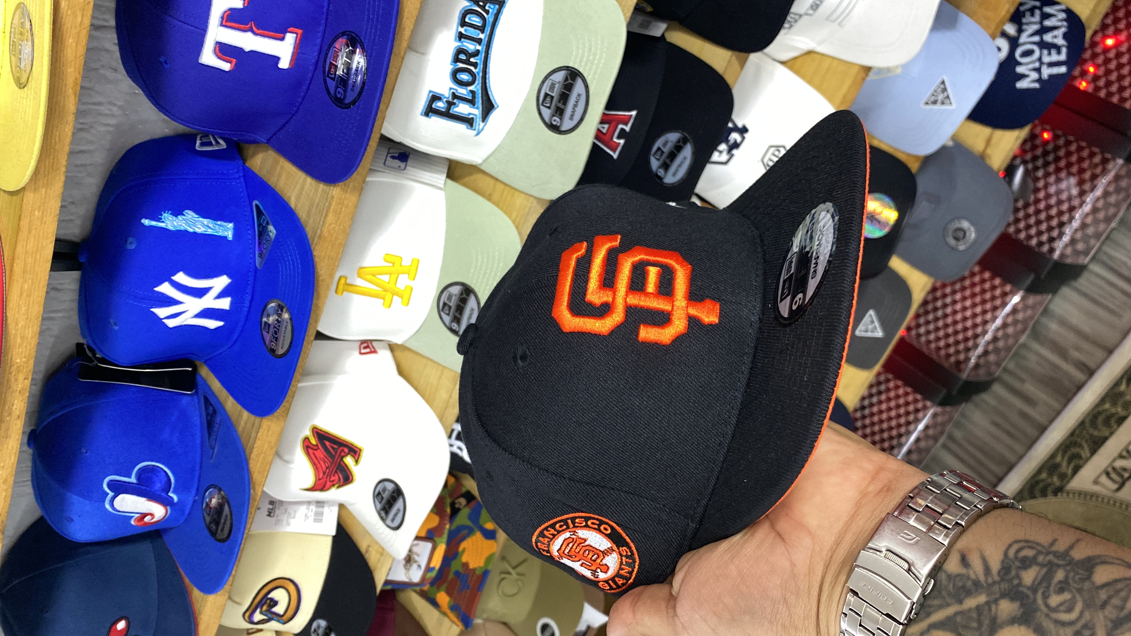 Gorra AAA San Francisco negra plana 