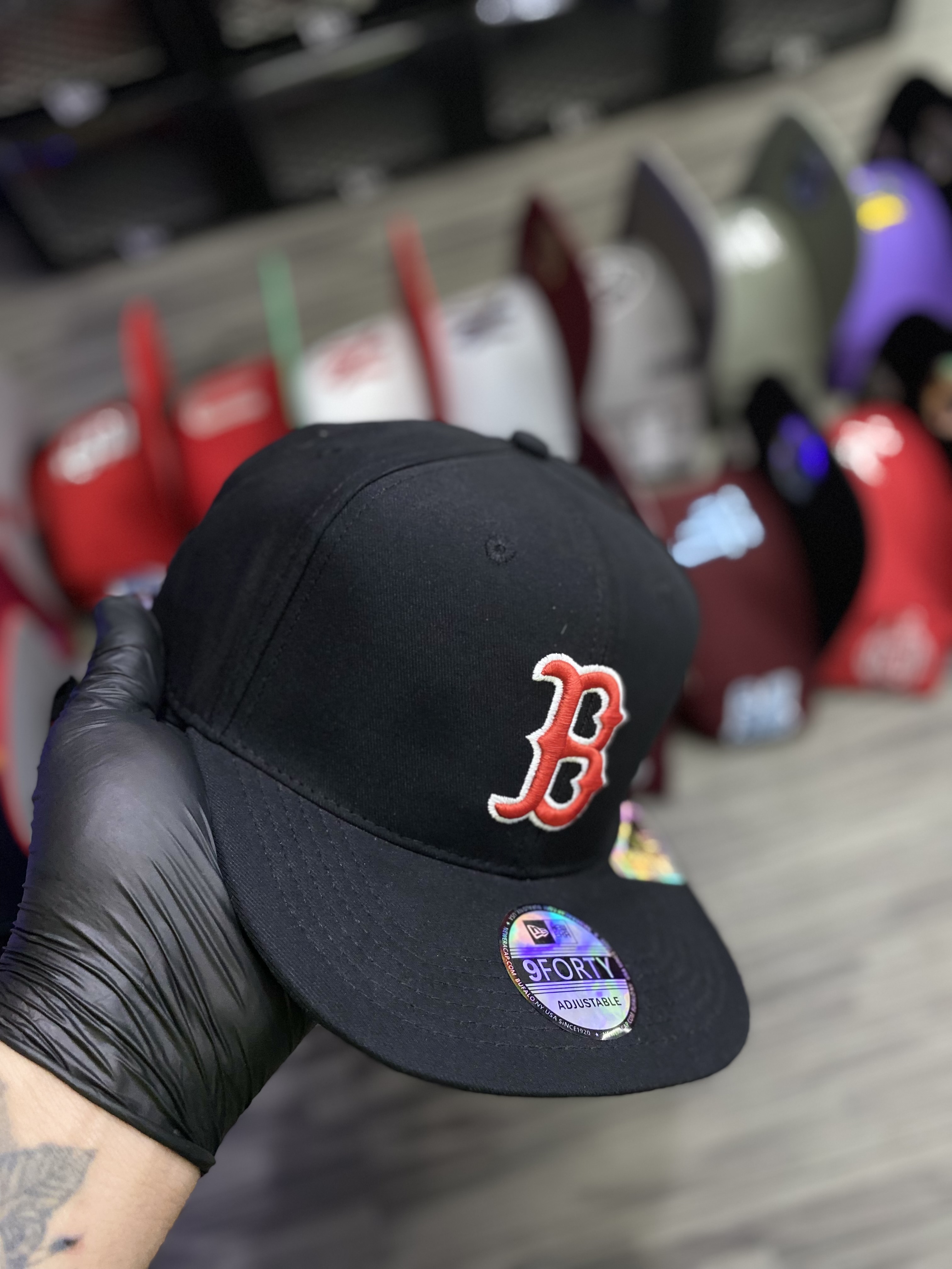 Gorra AAA Boston negra plana 