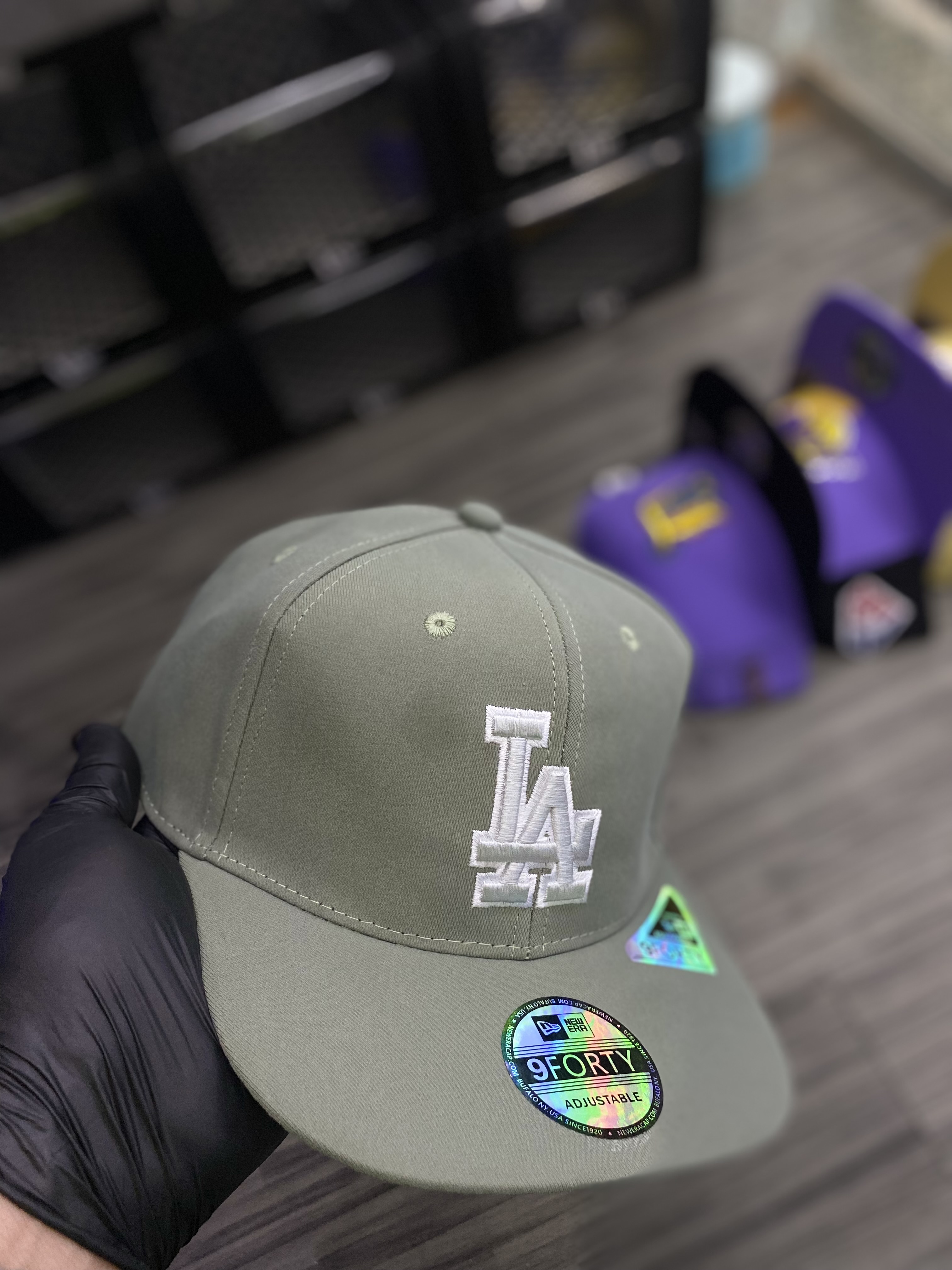 Gorra AAA Los Angeles Dodgers gris (plana) 