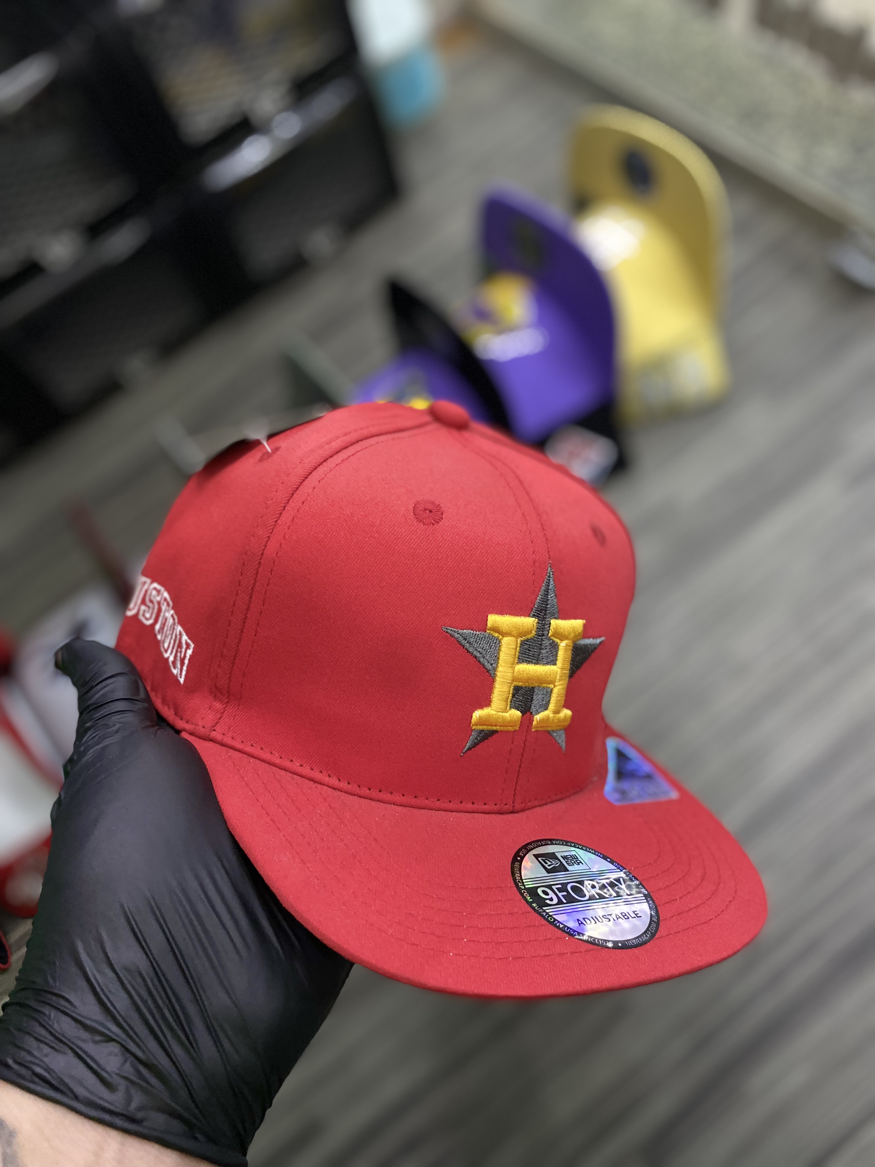 Gorra AAA astros roja ( plana ) 