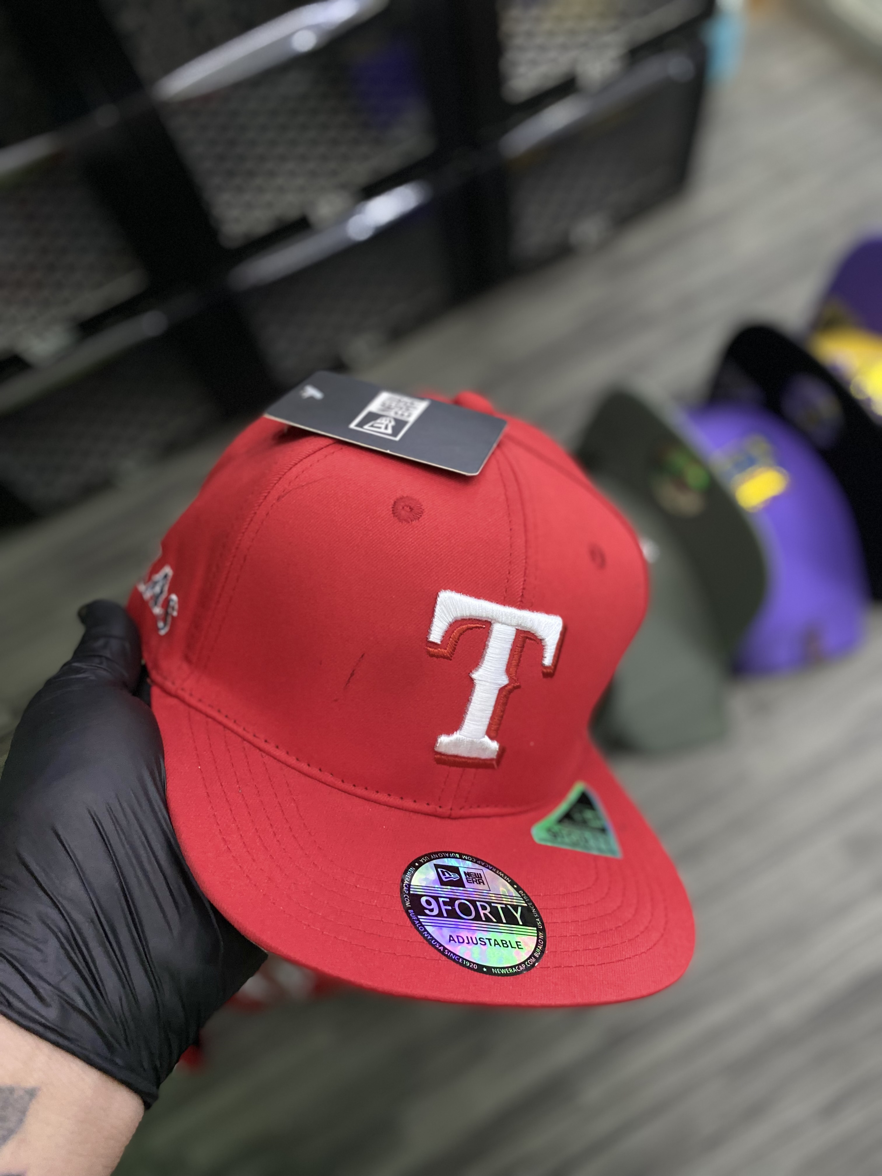 Gorra AAA Texas roja ( plana ) 