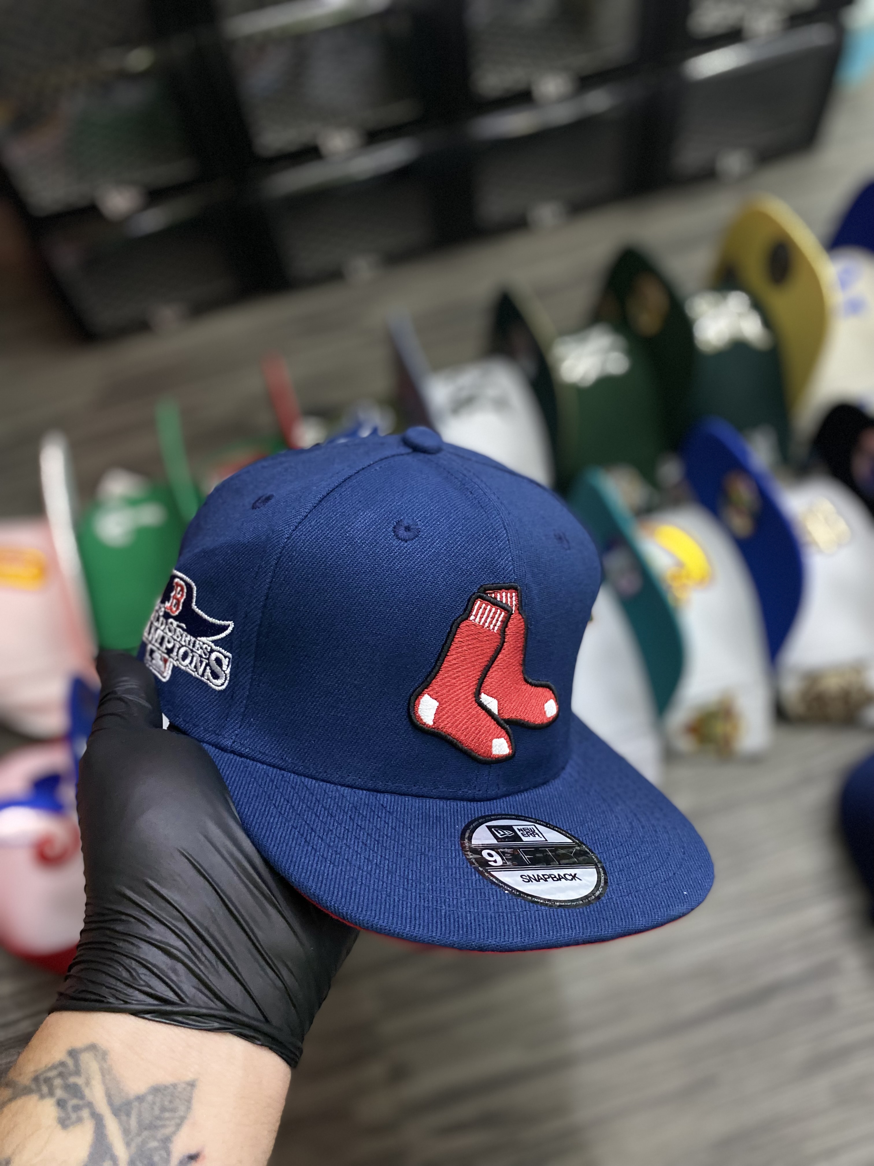 Gorra AAA Boston azul ( plana ) 
