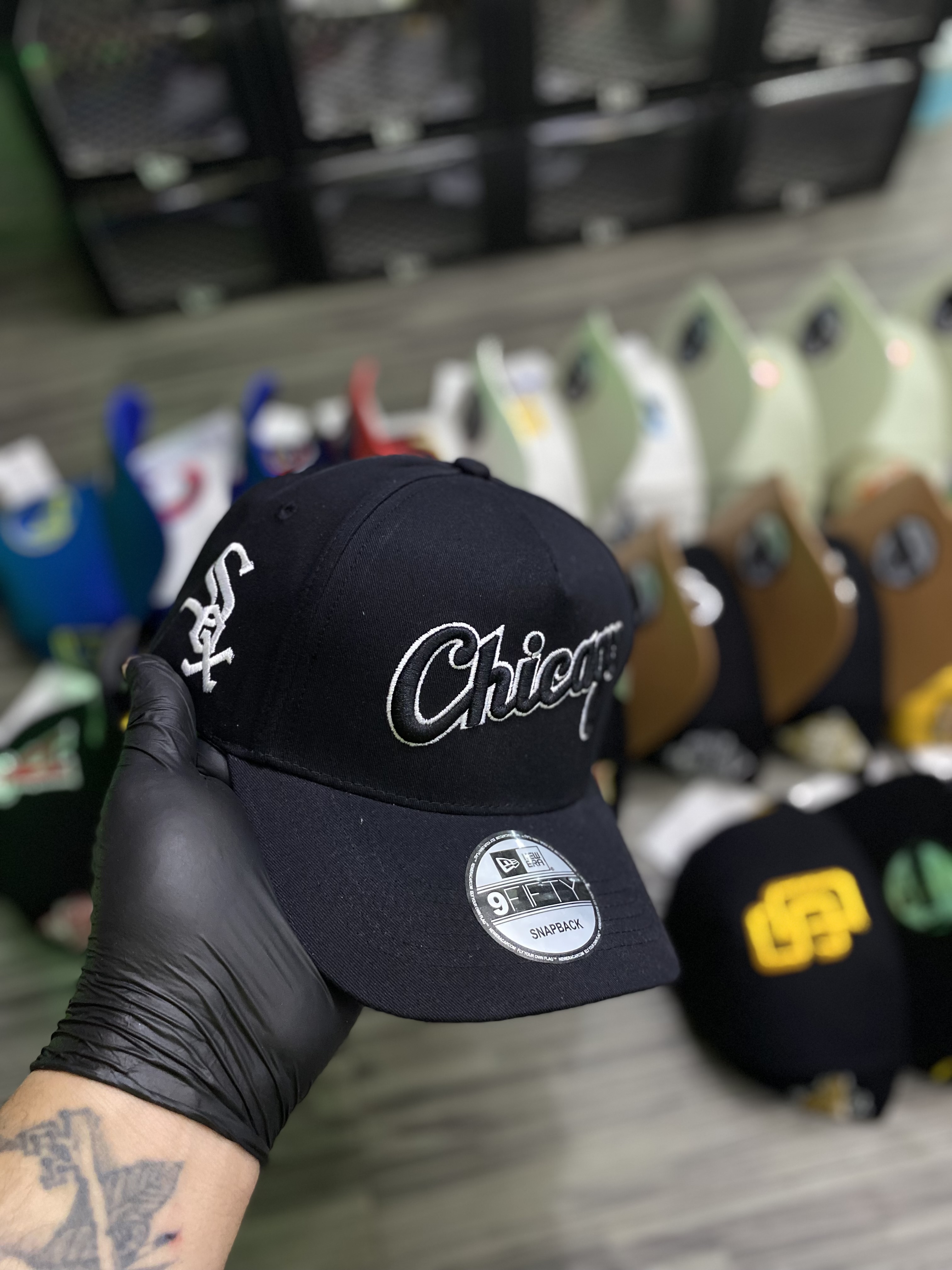 Gorra AAA Chicago White Sox negra ( curva ) 