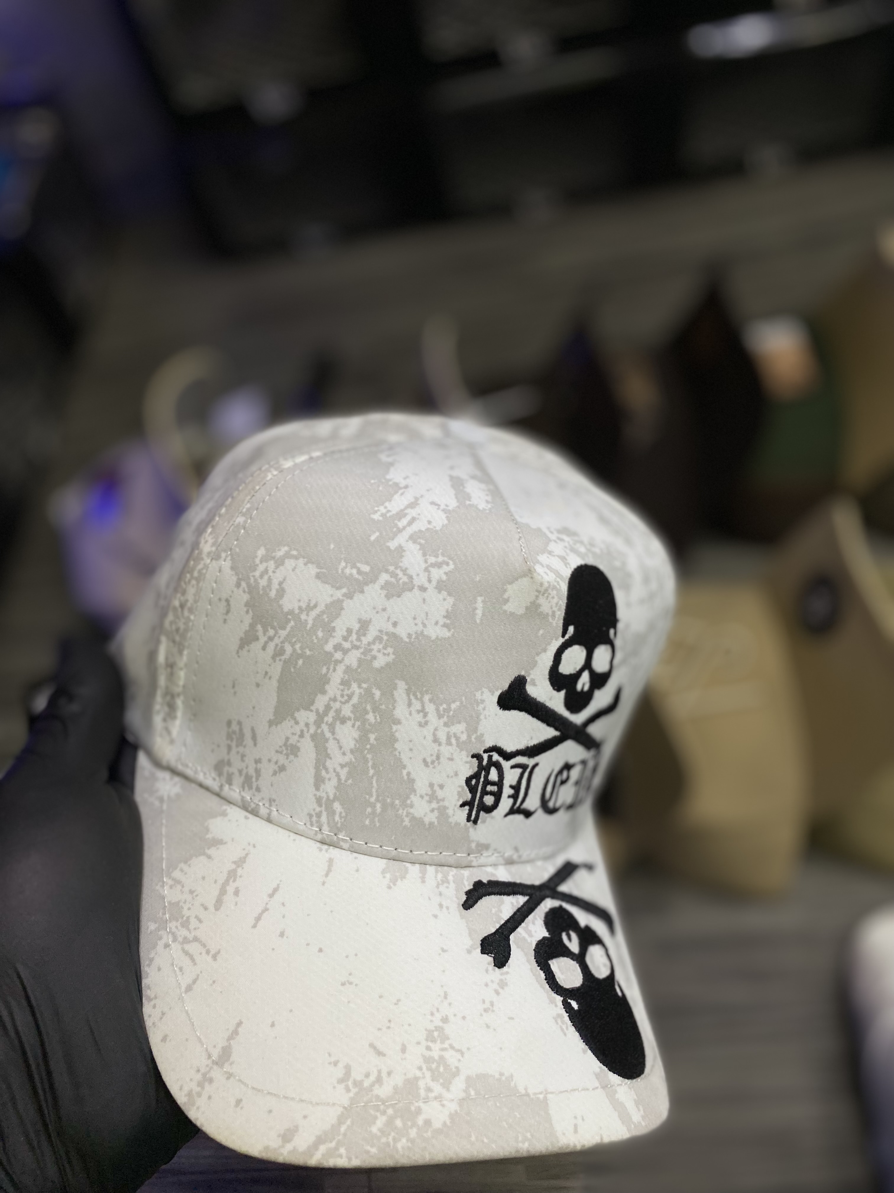 Gorra AAA philipp plein blanca calavera 