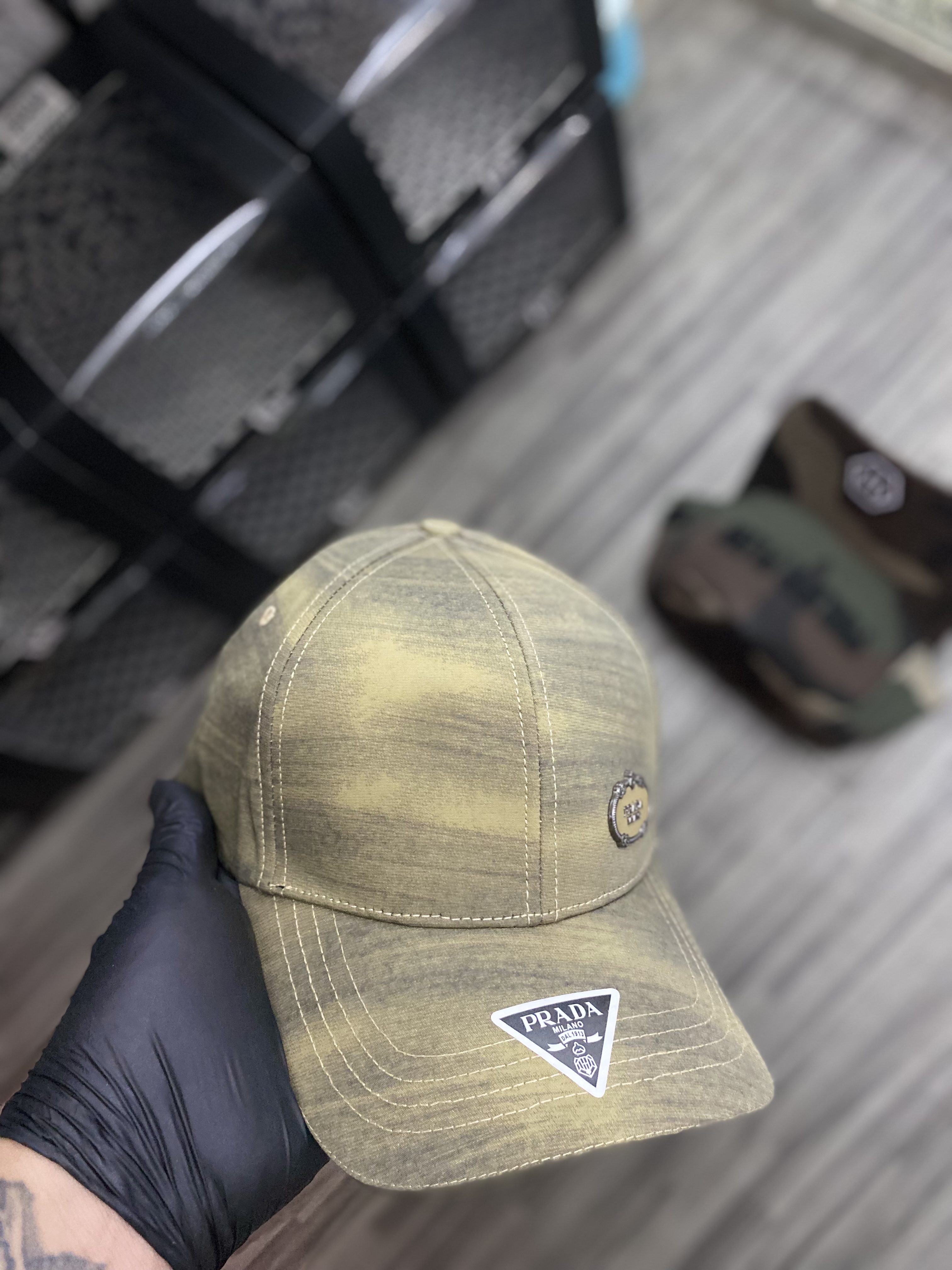 Gorra AAA Prada verde 